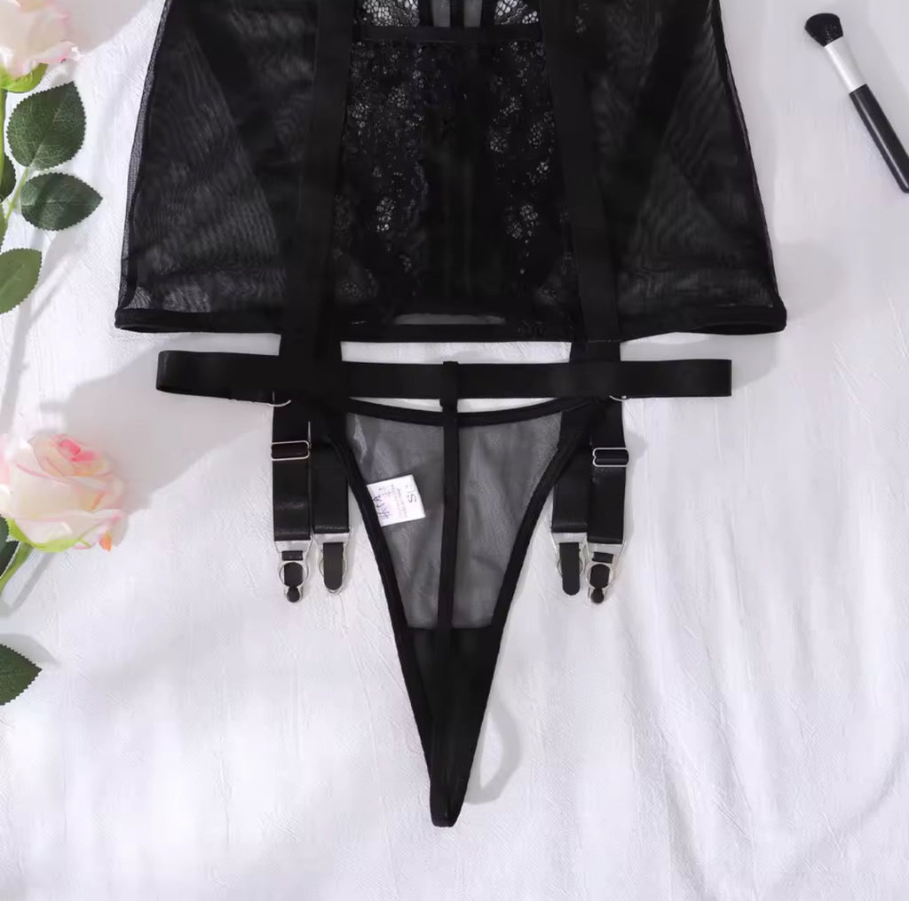 Black Mirage Nightdress