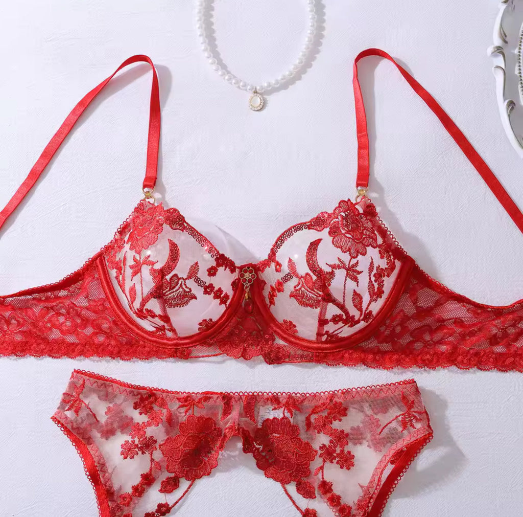 Passion Rouge Lingerie Set