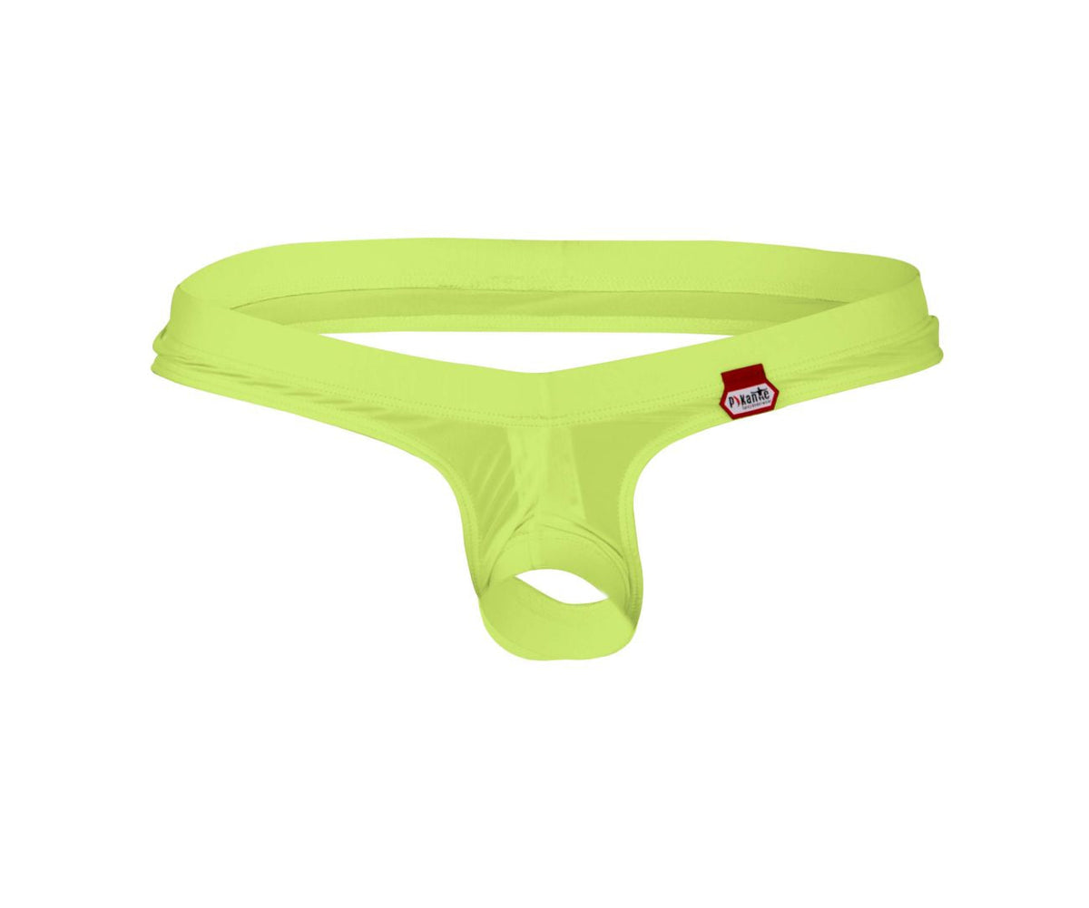 Pikante Men's Underwear PIK 0980X Angola Ball Lifter C-Ring Color Green