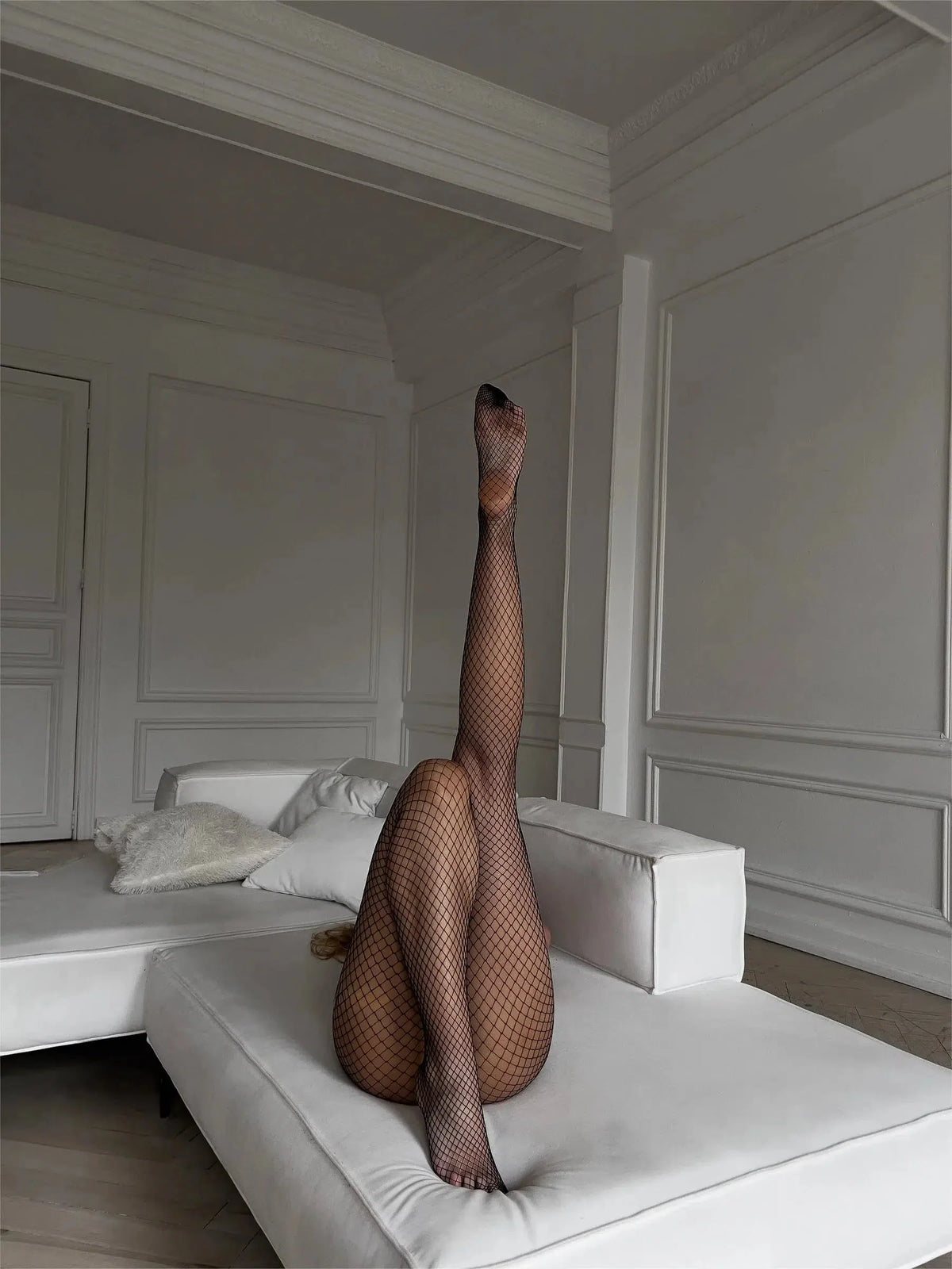 Sabrina Black Fishnet Stockings