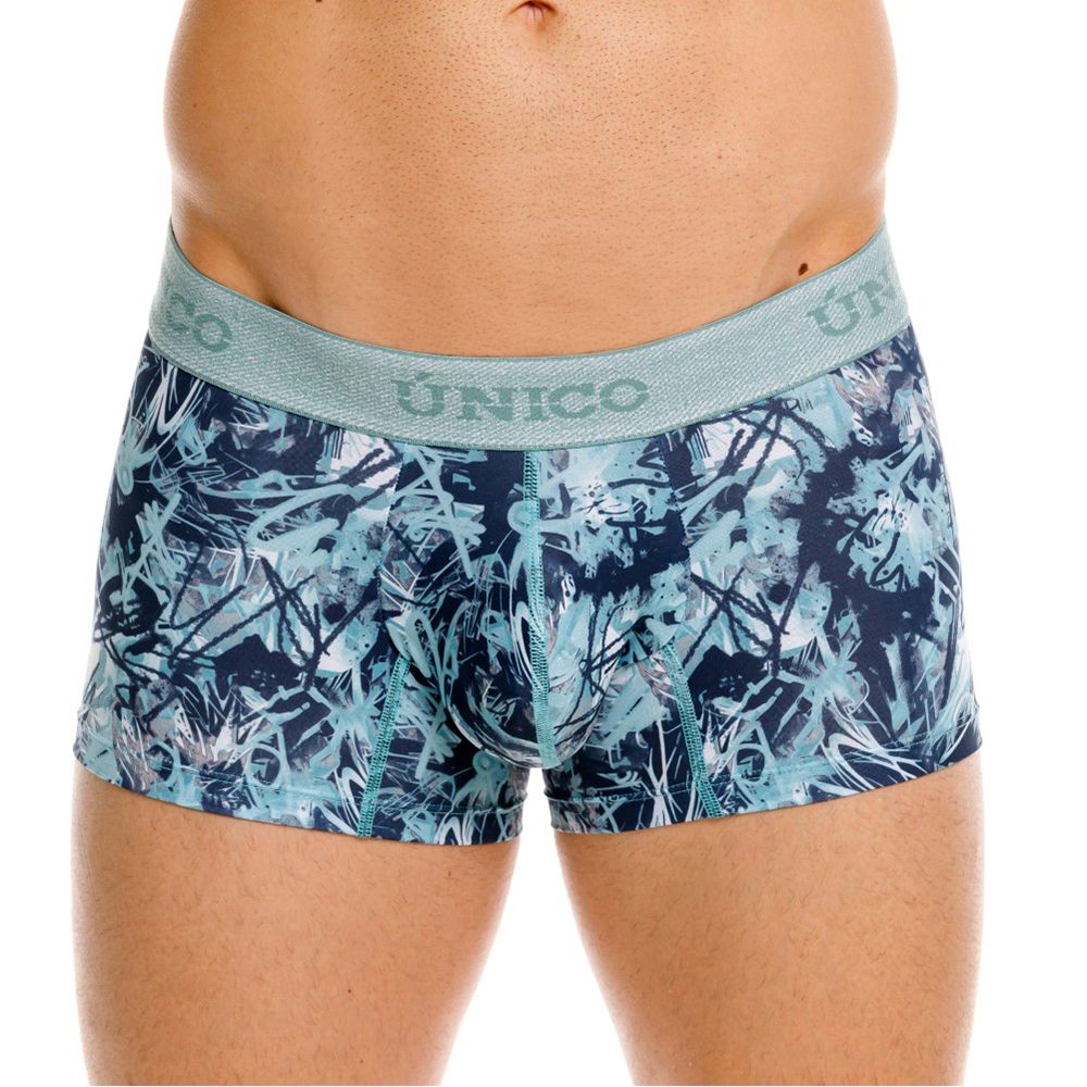 Mundo Unico Men's Underwear 26040100112 Tags Trunks Color 43-Blue