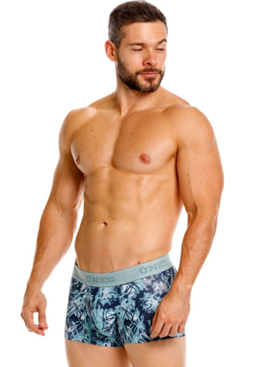 Mundo Unico Men's Underwear 26040100112 Tags Trunks Color 43-Blue