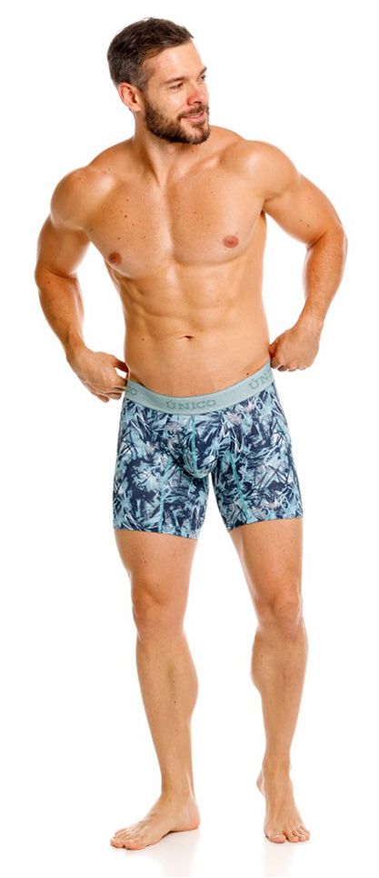 Mundo Unico Men's Underwear 26040100212 Tags Boxer Briefs in Color 43-Blue