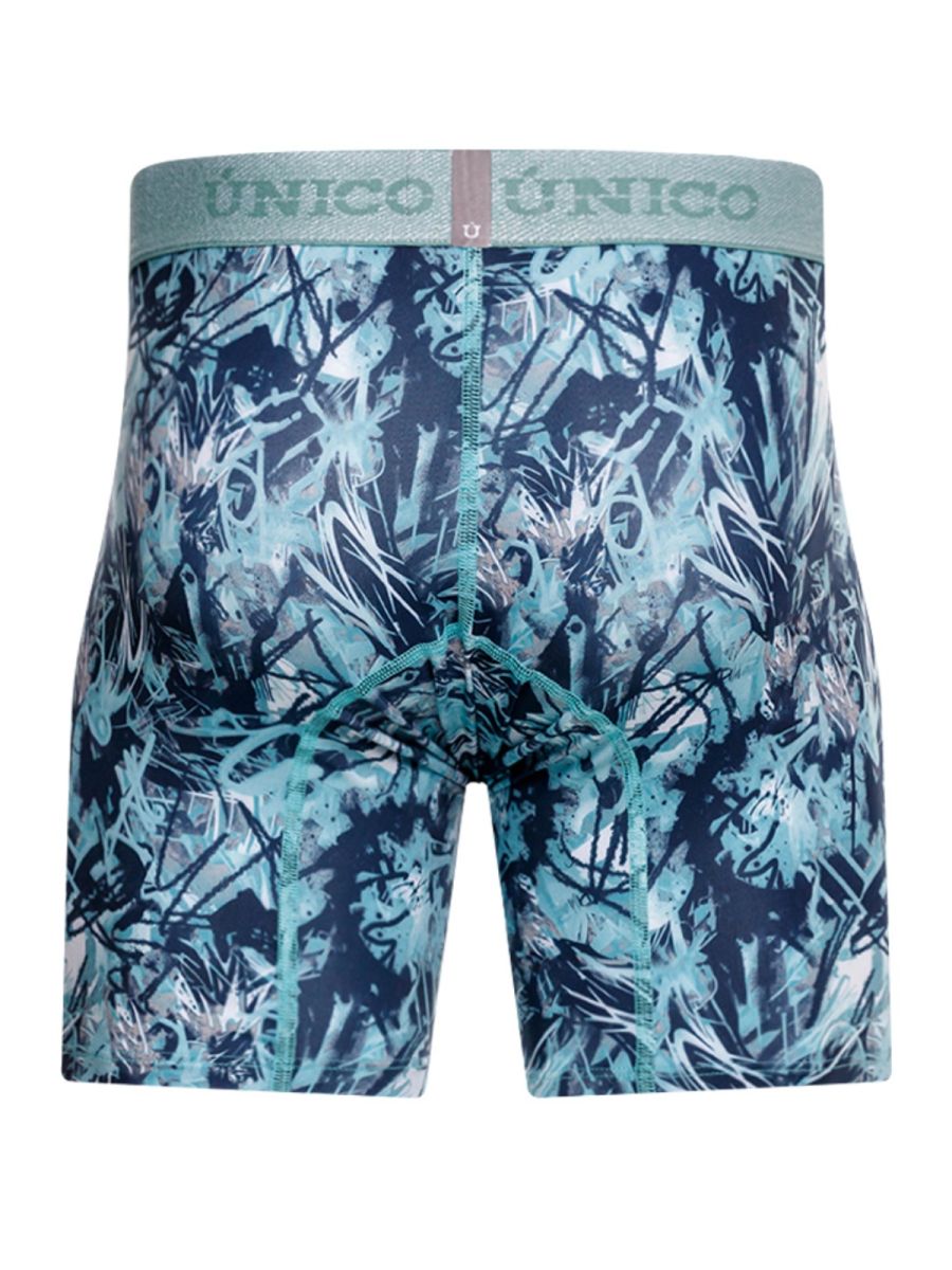 Mundo Unico Men's Underwear 26040100212 Tags Boxer Briefs in Color 43-Blue