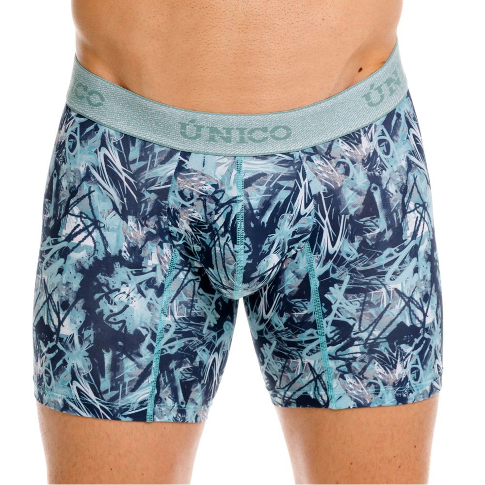 Mundo Unico Men's Underwear 26040100212 Tags Boxer Briefs in Color 43-Blue