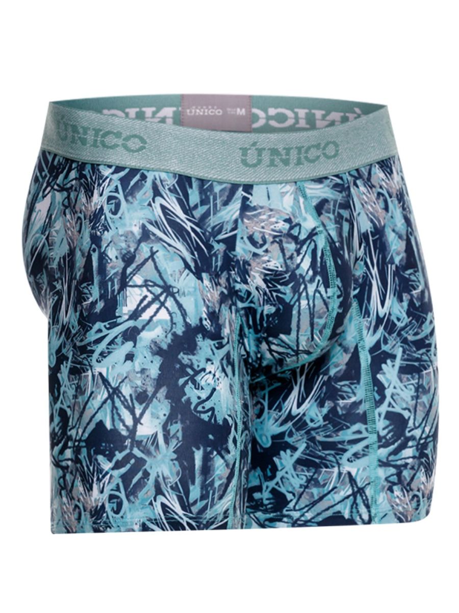 Mundo Unico Men's Underwear 26040100212 Tags Boxer Briefs in Color 43-Blue