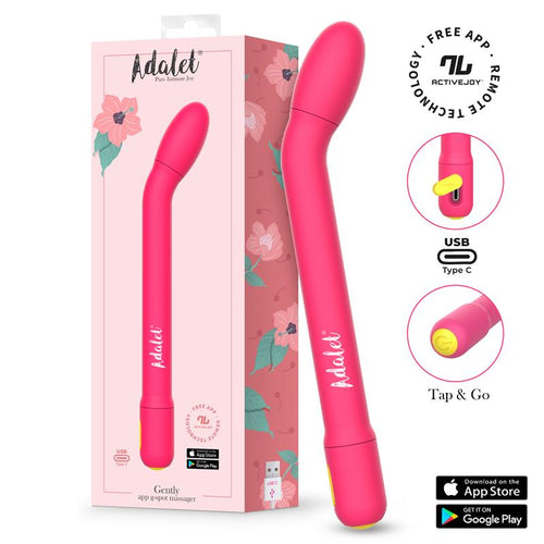 ADALET - GENTLY ESTIMULADOR PUNTO G CON APP ROSA