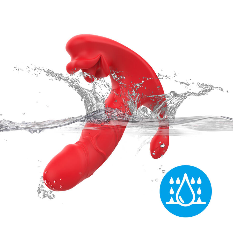 ARMONY - VIBRADOR ANAL PANTY ESTIMULADOR PUNTO C Y G CONTROL REMOTO ROJO