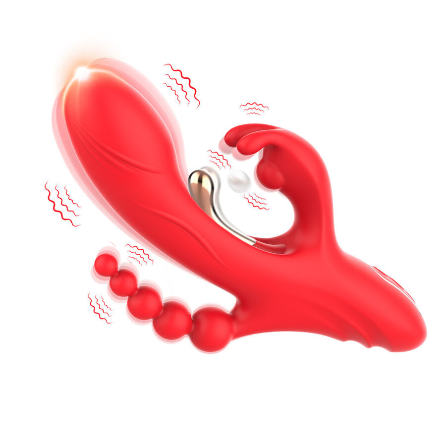 ARMONY - VIBRADOR ESTIMULADOR PUNTO G Y CLÍTORIS ROJO