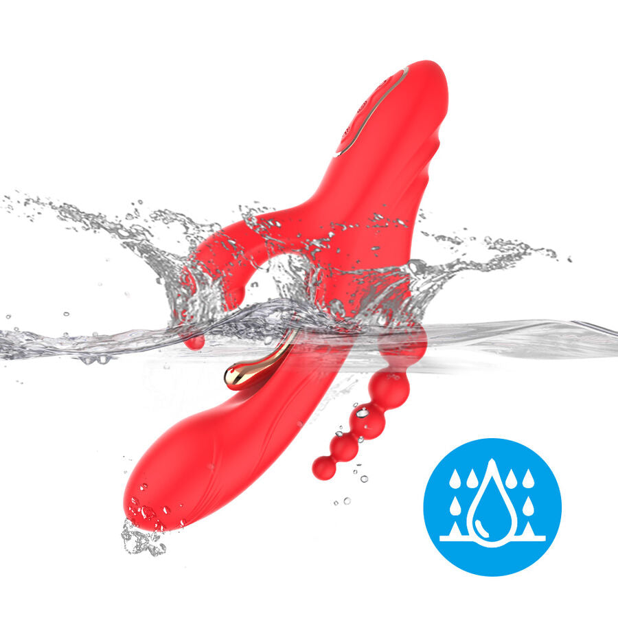 ARMONY - VIBRADOR ESTIMULADOR PUNTO G Y CLÍTORIS ROJO