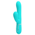 PRETTYLOVE - MARIANA VIBRADOR 4 EN 1 SILICONA TURQUESA